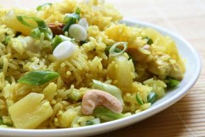 Chilli Pork with Pineapple Rice