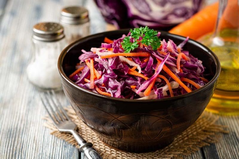 Red Cabbage Coleslaw