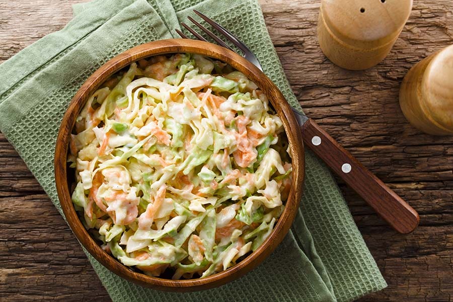 White Cabbage Coleslaw