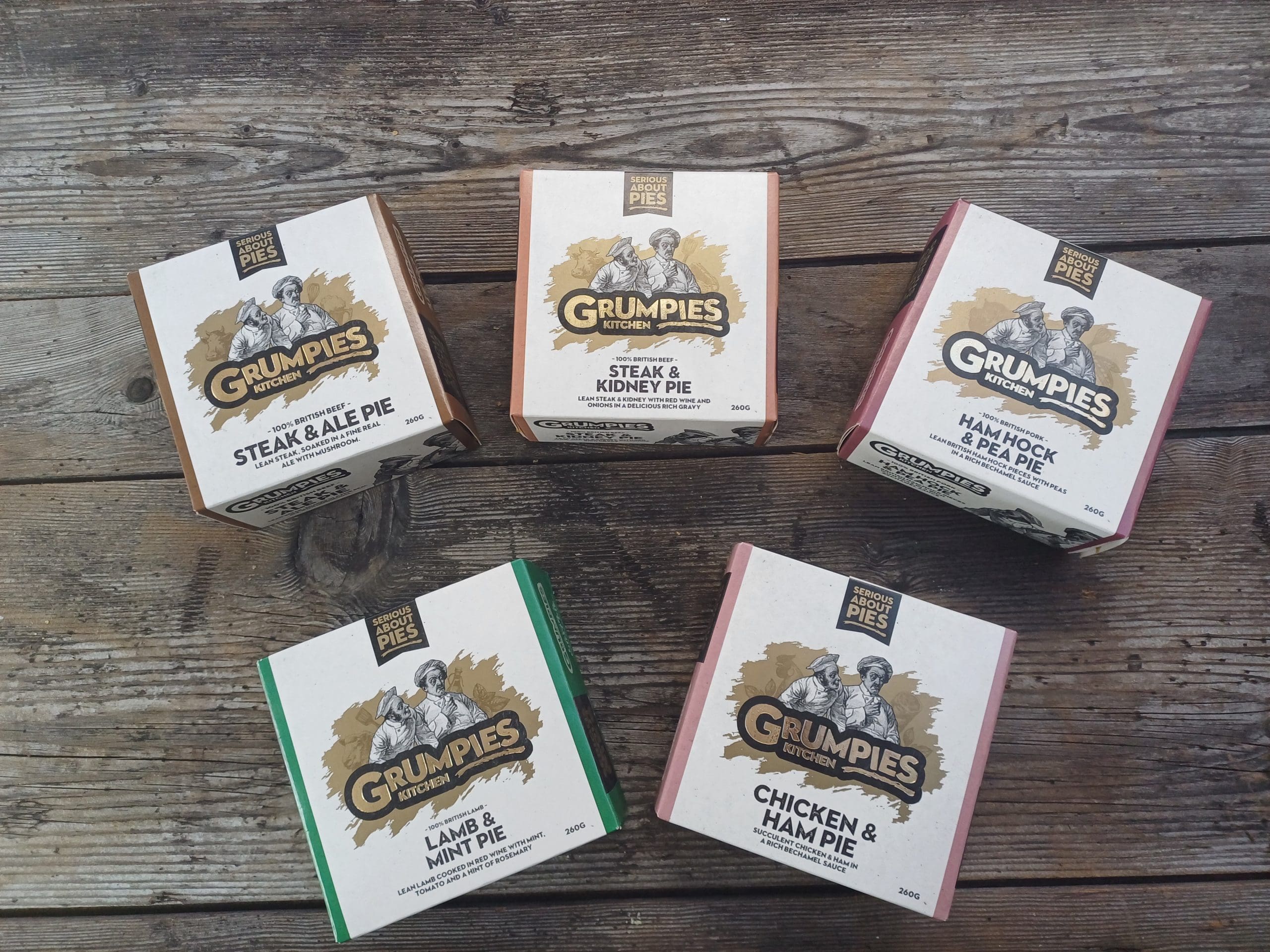 Grumpies Pies Range